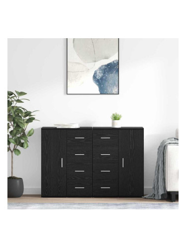 Sonata H Скейдбордове с чекмедже Corona 2 pcs Черния дъб 59 x 39 x 80 см