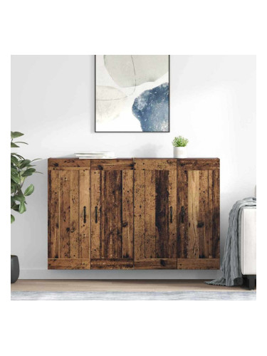 Sonata H Стенно монтирани шкафове 2 pcs Старо дърво 69,5 x 34 x 90 см
