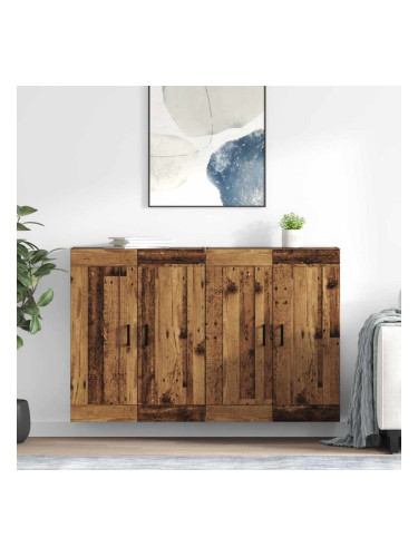 Sonata H Стенно монтирани шкафове 2 pcs Старо дърво 69,5 x 34 x 90 см