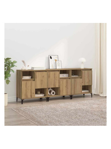 Sonata H Скейдбордове 3 pcs Дъб 60 x 35 x 70 cm Инженерно дърво