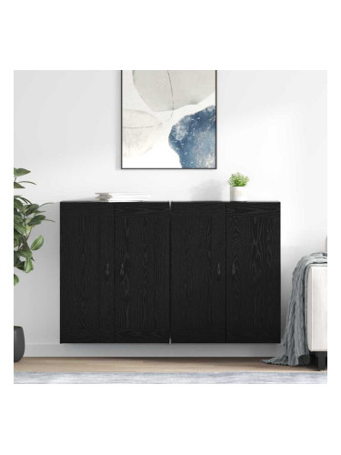 Sonata H Стенно монтирани шкафове 2 pcs Черния дъб 69,5 x 34 x 90 см