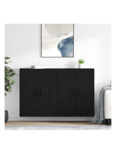 Sonata H Стенно монтирани шкафове 2 pcs Черния дъб 69,5 x 34 x 90 см