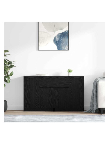 Sonata H Скейдбордове 2 pcs Черния дъб 60 x 30 x 70 см Инженерно дърво