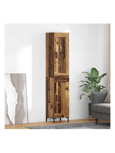 Sonata H Висок шкаф Старо дърво 34,5 x 34 x 180 см Инженерно дърво
