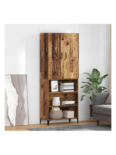 Sonata H Висок шкаф Старо дърво 69,5 x 34 x 180 см Инженерно дърво