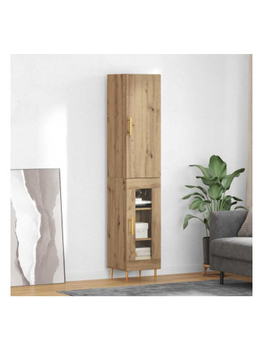 Sonata H Висок шкаф Дъб 34,5 x 34 x 180 см Инженерно дърво