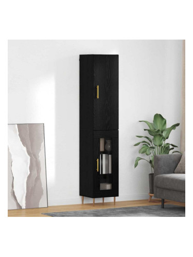 Sonata H Висок шкаф Черния дъб 34,5 x 34 x 180 см Инженерно дърво
