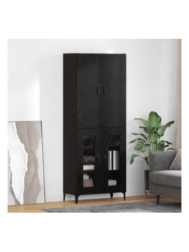 Sonata H Висок шкаф Черния дъб 69,5 x 34 x 180 см Инженерно дърво