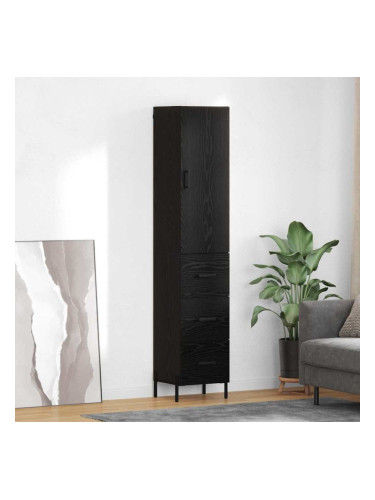 Sonata H Висок шкаф Черния дъб 34,5 x 34 x 180 см Инженерно дърво
