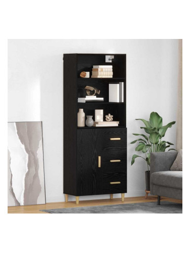 Sonata H Висок шкаф 2 pcs Черния дъб 69,5 x 34 x 180 см Инженерно дърво