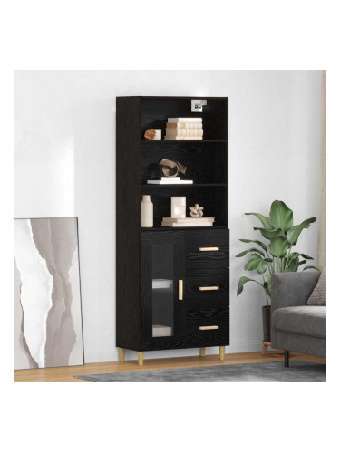 Sonata H Висок шкаф 2 pcs Черния дъб 69,5 x 34 x 180 см Инженерно дърво