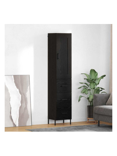 Sonata H Висок шкаф Черния дъб 34,5 x 34 x 180 см Инженерно дърво