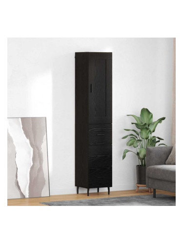 Sonata H Висок шкаф Черния дъб 34,5 x 34 x 180 см Инженерно дърво