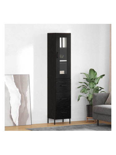 Sonata H Висок шкаф Черния дъб 34,5 x 34 x 180 см Инженерно дърво