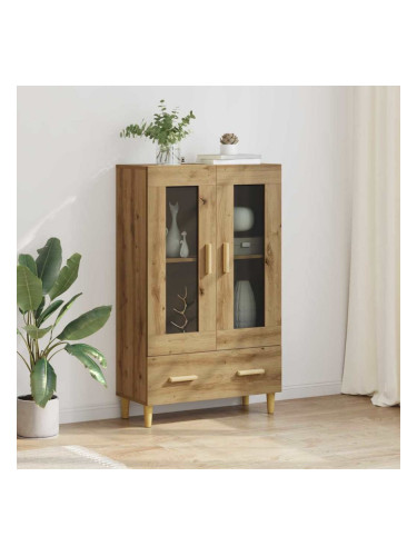 Sonata H Висок шкаф с чекмедже Дъб 70 x 31 x 115 см Инженерно дърво