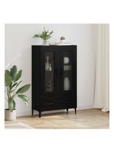 Sonata H Висок шкаф с чекмедже Черния дъб 70 x 31 x 115 см