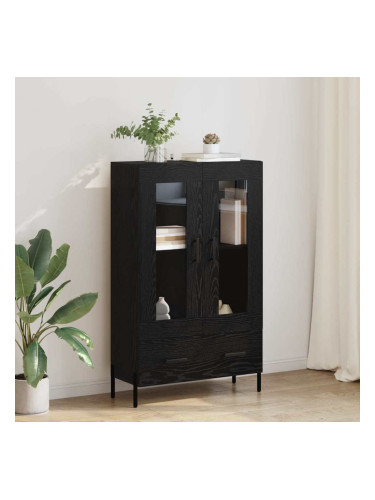 Sonata H Висок шкаф Corona Черния дъб 69,5 x 31 x 115 см Инженерно дърво