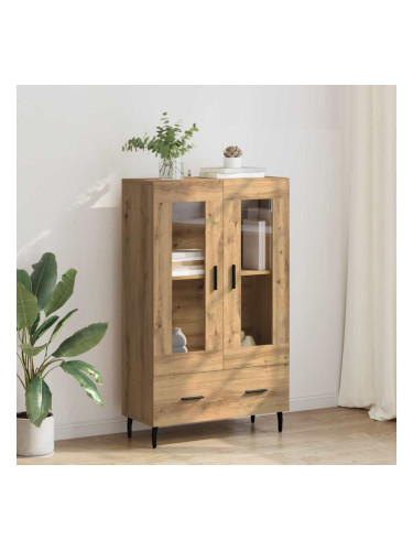 Sonata H Висок шкаф с чекмедже Дъб 69,5 x 31 x 115 см Инженерно дърво