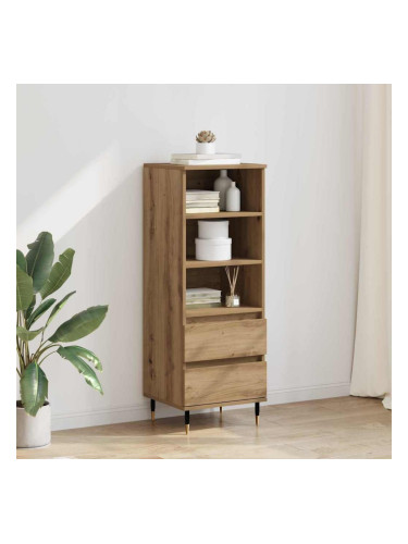 Sonata H Висок шкаф с чекмедже Дъб 40 x 36 x 110 см Инженерно дърво
