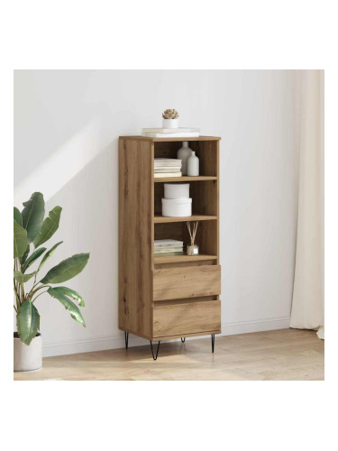 Sonata H Висок шкаф с чекмедже Дъб 40 x 36 x 110 см Инженерно дърво