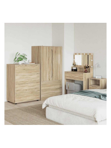 Sonata H Шкафове за съхранение 2 pcs Сонома дъб 80 x 48 x 105 см