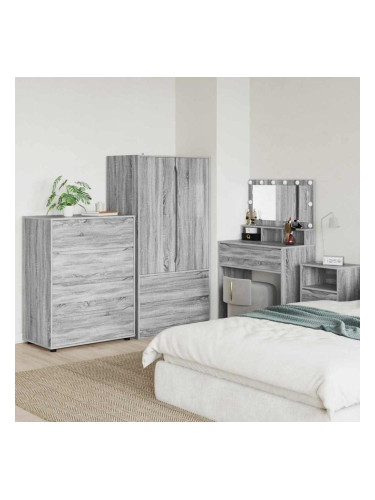Sonata H Шкафове за съхранение 2 pcs Сив Сонома 80 x 48 x 105 см