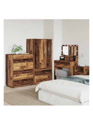 Sonata H Шкафове за съхранение 2 pcs Старо дърво 80 x 48 x 105 см