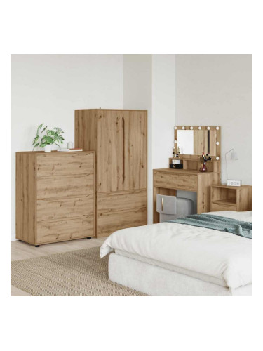 Sonata H Шкафове за съхранение 2 pcs Дъб 80 x 48 x 105 см