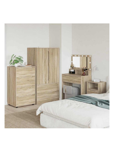 Sonata H Шкафове за съхранение 2 pcs Сонома дъб 60 x 48 x 105 см