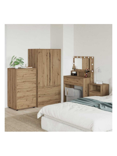 Sonata H Шкафове за съхранение 2 pcs Дъб 60 x 48 x 105 см