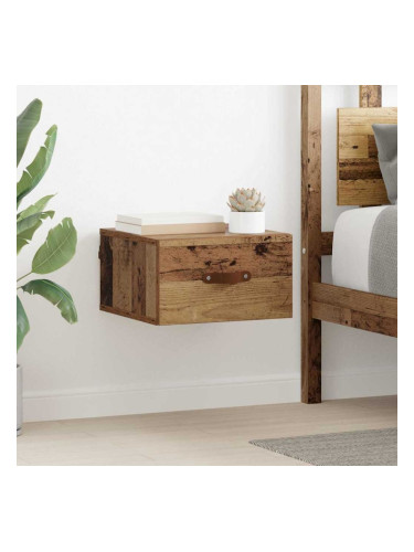 Sonata H Стенен шкаф за нощно шкафче Старо дърво 35 x 35 x 20 см