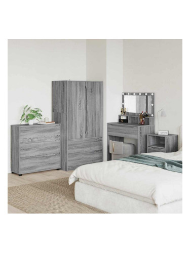 Sonata H Шкаф за съхранение Сив Сонома 80 x 48 x 57 см Инженерно дърво
