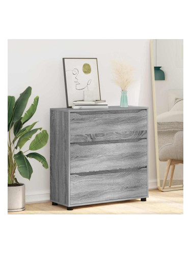 Sonata H Шкаф за съхранение Сив Сонома 80 x 31 x 81 см Инженерно дърво
