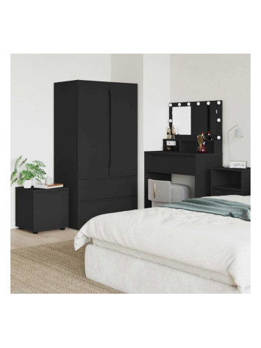 Sonata H Шкаф за баня Черно 40,5 x 40 x 44 см Инженерно дърво