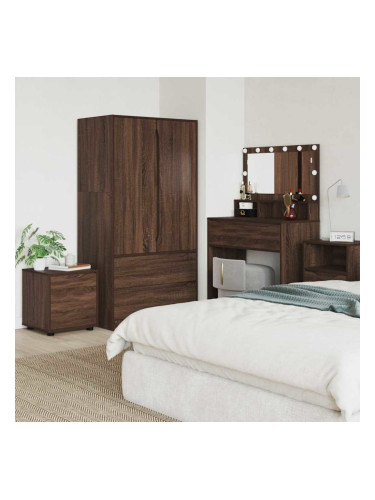 Sonata H Шкаф за баня Кафяв дъб 40,5 x 40 x 44 см Инженерно дърво