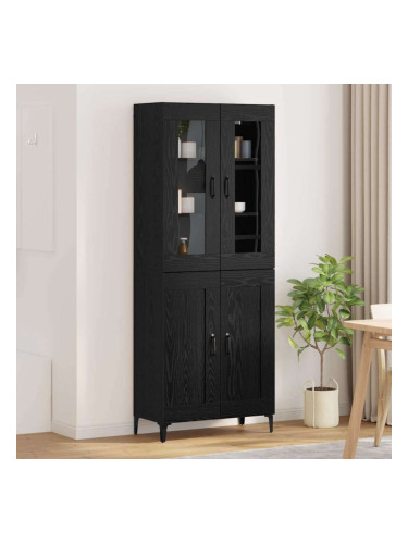 Sonata H Висок шкаф Черния дъб 69,5 x 34 x 180 см Инженерно дърво