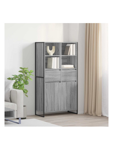Sonata H Служебен шкаф с чекмедже 2 pcs Сив Сонома 81 x 36 x 150.5 см
