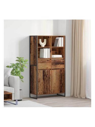 Sonata H Служебен шкаф с чекмедже 2 pcs Старо дърво 81 x 36 x 150.5 см