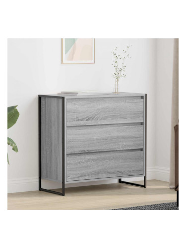 Sonata H Служебен шкаф Сив Сонома 79 x 36 x 75.5 см Инженерно дърво
