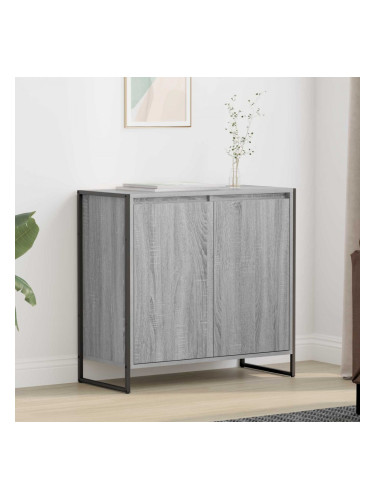 Sonata H Страничен шкаф Сив Сонома 79 x 36 x 75 см Инженерно дърво