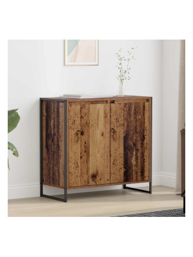 Sonata H Страничен шкаф Старо дърво 79 x 36 x 75 см Инженерно дърво