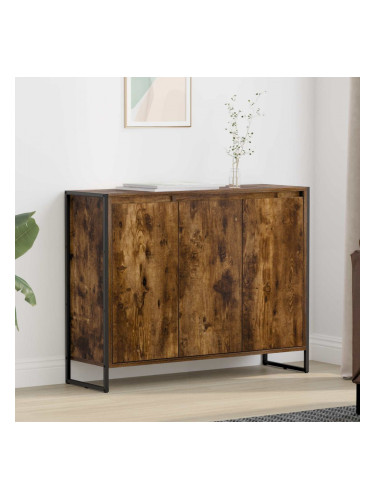 Sonata H Страничен шкаф Димящ дъб 96,5 x 30 x 75 см Инженерно дърво
