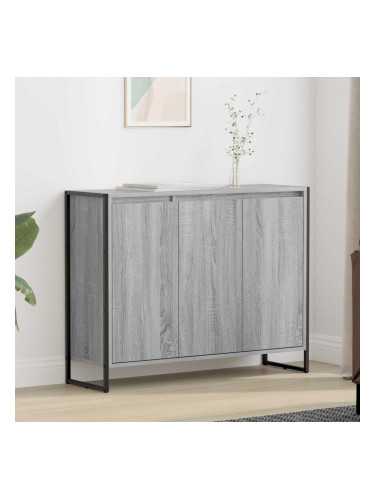 Sonata H Страничен шкаф Сив Сонома 96,5 x 30 x 75 см Инженерно дърво