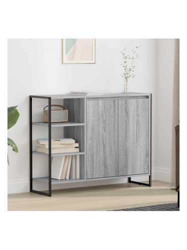 Sonata H Страничен шкаф Сив Сонома 96.5 x 30 x 75 см Инженерно дърво