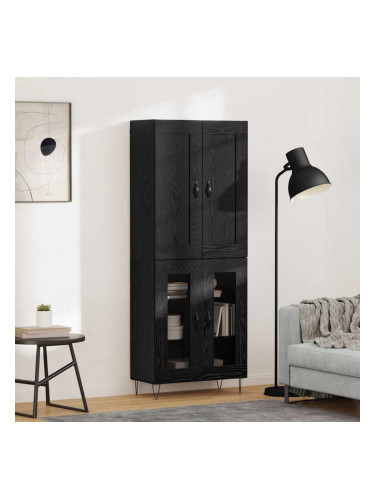 Sonata H Висок шкаф Черния дъб 69,5 x 34 x 180 см Инженерно дърво