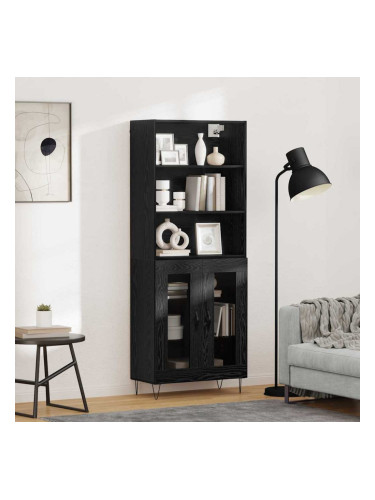 Sonata H Висок шкаф Черния дъб 69,5 x 34 x 180 см Инженерно дърво