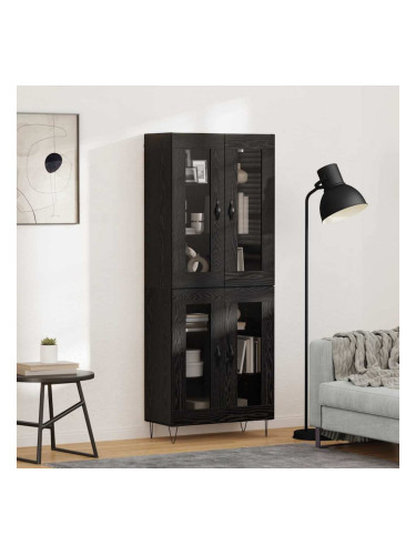 Sonata H Висок шкаф Черния дъб 69,5 x 34 x 180 см Инженерно дърво