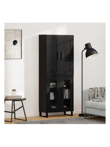 Sonata H Висок шкаф Черния дъб 69,5 x 34 x 180 см Инженерно дърво
