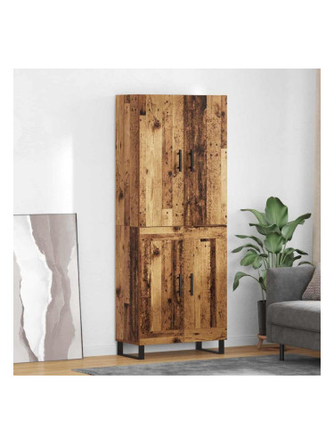 Sonata H Висок шкаф 2 pcs Старо дърво Инженерна дървесина и стъкло