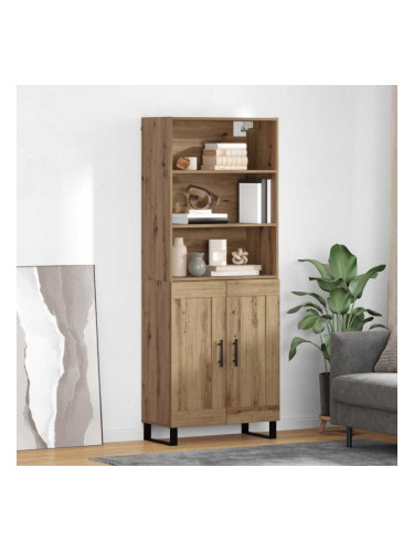 Sonata H Висок шкаф Дъб 69,5 x 34 x 180 см Инженерно дърво
